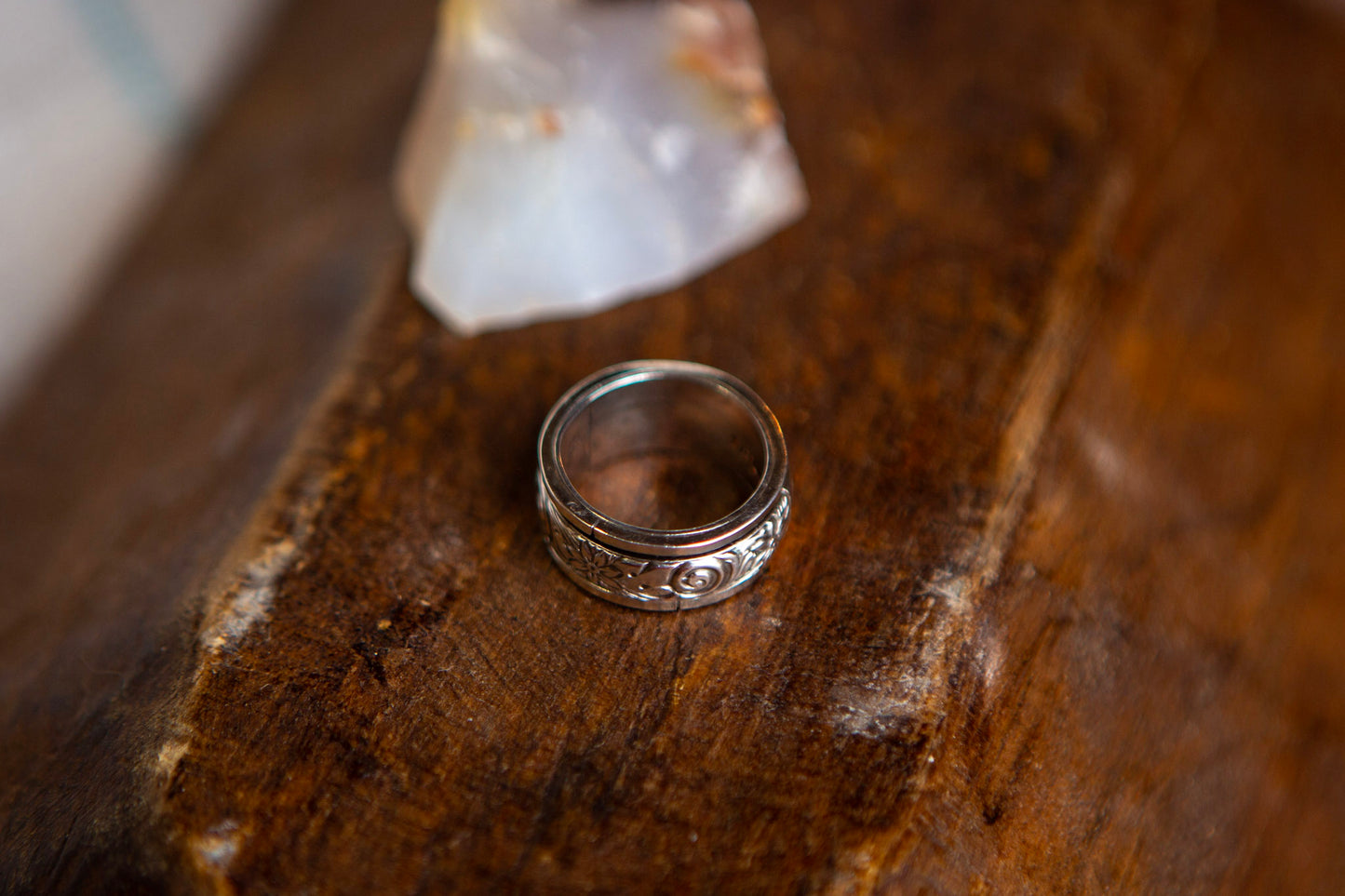 Sterling Silver Spinner Ring size 7