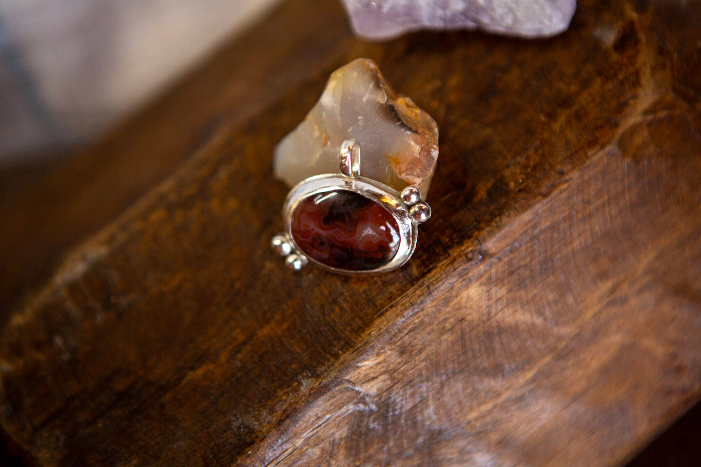 Sterling Silver Agate Pendant