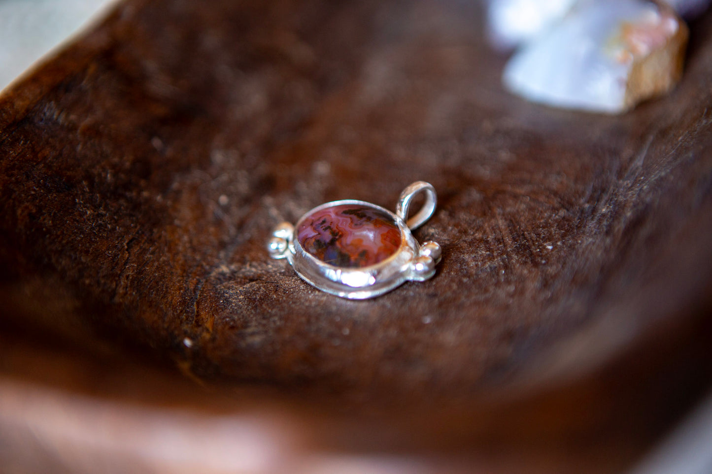 Sterling Silver Agate Pendant